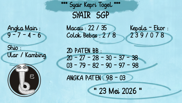 Prediksi SGP