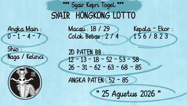 Prediksi Hongkong Lotto