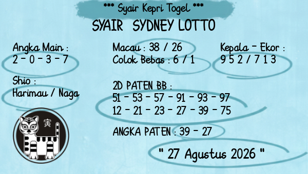 Prediksi Sydney Lotto