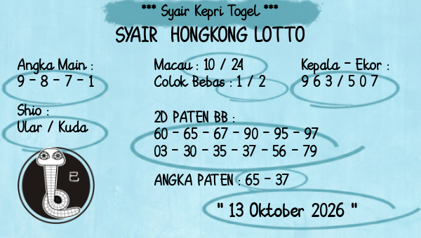 Prediksi Hongkong Lotto