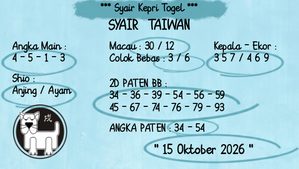 Prediksi Taiwan